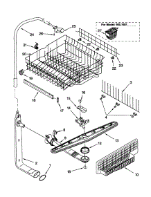 Upper Dishrack And Water Feed parts for Kenmore Dishwasher 665.15812992 (66515812992, 665 15812992) from AppliancePartsPros.com