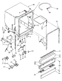 Tub Assembly parts for Kenmore Dishwasher 665.1581591 (6651581591, 665 1581591) from AppliancePartsPros.com