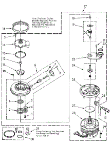 Pump And Motor parts for Kenmore Dishwasher 665.1581591 (6651581591, 665 1581591) from AppliancePartsPros.com