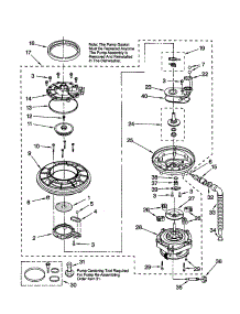 Pump And Motor parts for Kenmore Dishwasher 665.15817990 (66515817990, 665 15817990) from AppliancePartsPros.com