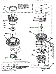 Pump And Motor parts for Kenmore Dishwasher 665.15821690 (66515821690, 665 15821690) from AppliancePartsPros.com