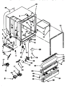 Tub Assembly parts for Kenmore Dishwasher 665.15821690 (66515821690, 665 15821690) from AppliancePartsPros.com
