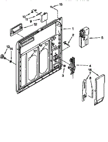 Inner Door parts for Kenmore Dishwasher 665.15821691 (66515821691, 665 15821691) from AppliancePartsPros.com