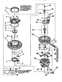 Pump And Motor parts for Kenmore Dishwasher 665.15825690 (66515825690, 665 15825690) from AppliancePartsPros.com