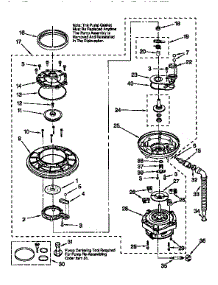 Pump And Motor parts for Kenmore Dishwasher 665.15825692 (66515825692, 665 15825692) from AppliancePartsPros.com