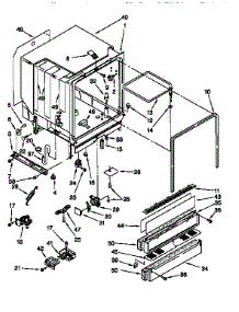 Tub Assembly parts for Kenmore Dishwasher 665.15825692 (66515825692, 665 15825692) from AppliancePartsPros.com