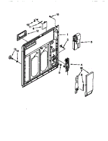 Inner Door parts for Kenmore Dishwasher 665.15828690 (66515828690, 665 15828690) from AppliancePartsPros.com