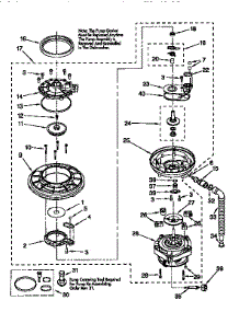 Pump And Motor parts for Kenmore Dishwasher 665.15828690 (66515828690, 665 15828690) from AppliancePartsPros.com