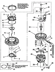 Pump And Motor parts for Kenmore Dishwasher 665.15828691 (66515828691, 665 15828691) from AppliancePartsPros.com