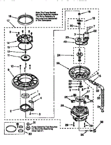 Pump And Motor parts for Kenmore Dishwasher 665.15828692 (66515828692, 665 15828692) from AppliancePartsPros.com