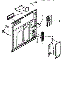 Inner Door parts for Kenmore Dishwasher 665.15828692 (66515828692, 665 15828692) from AppliancePartsPros.com