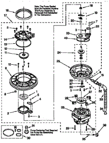 Pump And Motor parts for Kenmore Dishwasher 665.15831790 (66515831790, 665 15831790) from AppliancePartsPros.com