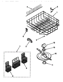 Lower Dishrack parts for Kenmore Dishwasher 665.15831792 (66515831792, 665 15831792) from AppliancePartsPros.com