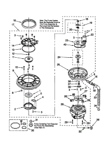Pump And Motor parts for Kenmore Dishwasher 665.15831793 (66515831793, 665 15831793) from AppliancePartsPros.com