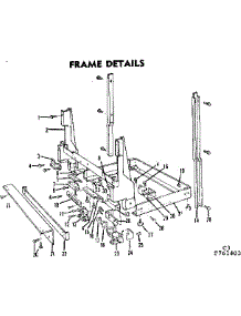 Frame Details parts for Kenmore Dishwasher 587.761404 (587761404, 587 761404) from AppliancePartsPros.com