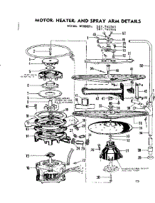 Motor, Heater & Spray Arm Details parts for Kenmore Dishwasher 587.761504 (587761504, 587 761504) from AppliancePartsPros.com