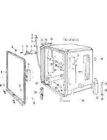 Tub Details parts for Kenmore Dishwasher 587.770000 (587770000, 587 770000) from AppliancePartsPros.com