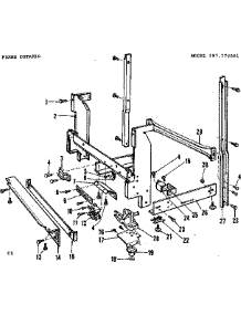 Frame Details parts for Kenmore Dishwasher 587.770001 (587770001, 587 770001) from AppliancePartsPros.com