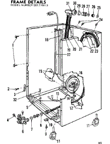 Frame Details parts for Kenmore Dishwasher 587.770413 (587770413, 587 770413) from AppliancePartsPros.com