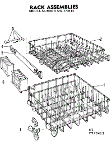 Rack Assemblies parts for Kenmore Dishwasher 587.770413 (587770413, 587 770413) from AppliancePartsPros.com