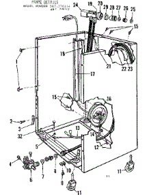 Frame Details parts for Kenmore Dishwasher 587.770514 (587770514, 587 770514) from AppliancePartsPros.com