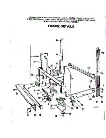 Frame Details parts for Kenmore Dishwasher 587.771000 (587771000, 587 771000) from AppliancePartsPros.com