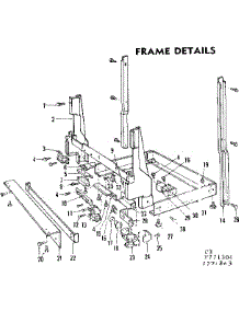 Frame Details parts for Kenmore Dishwasher 587.771303 (587771303, 587 771303) from AppliancePartsPros.com