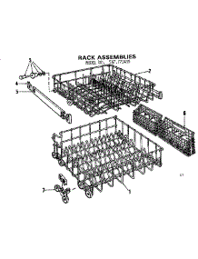 Rack Assemblies parts for Kenmore Dishwasher 587.771410 (587771410, 587 771410) from AppliancePartsPros.com
