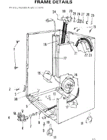 Frame Details parts for Kenmore Dishwasher 587.771410 (587771410, 587 771410) from AppliancePartsPros.com