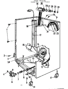 Frame Details parts for Kenmore Dishwasher 587.771411 (587771411, 587 771411) from AppliancePartsPros.com