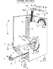 Frame Details parts for Kenmore Dishwasher 587.771510 (587771510, 587 771510) from AppliancePartsPros.com