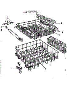 Rack Assembly parts for Kenmore Dishwasher 587.771611 (587771611, 587 771611) from AppliancePartsPros.com