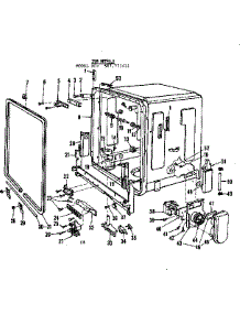 Tub Details parts for Kenmore Dishwasher 587.771611 (587771611, 587 771611) from AppliancePartsPros.com