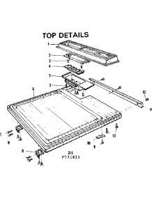 Top Details parts for Kenmore Dishwasher 587.771611 (587771611, 587 771611) from AppliancePartsPros.com