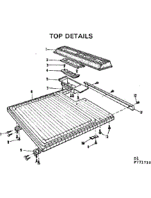 Top Details parts for Kenmore Dishwasher 587.771710 (587771710, 587 771710) from AppliancePartsPros.com