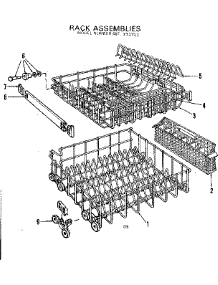 Rack Assemblies parts for Kenmore Dishwasher 587.771711 (587771711, 587 771711) from AppliancePartsPros.com