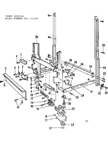 Frame Details parts for Kenmore Dishwasher 587.772100 (587772100, 587 772100) from AppliancePartsPros.com