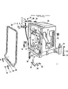 Tub Details parts for Kenmore Dishwasher 587.772101 (587772101, 587 772101) from AppliancePartsPros.com