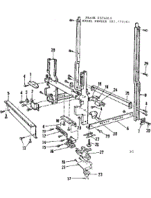 Frame Details parts for Kenmore Dishwasher 587.772101 (587772101, 587 772101) from AppliancePartsPros.com