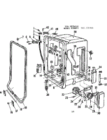 Tub Details parts for Kenmore Dishwasher 587.772300 (587772300, 587 772300) from AppliancePartsPros.com