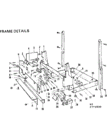 Frame Details parts for Kenmore Dishwasher 587.772800 (587772800, 587 772800) from AppliancePartsPros.com