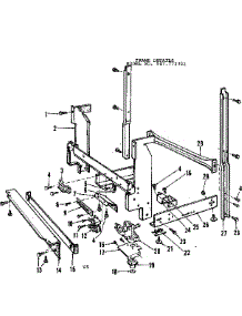 Frame Details parts for Kenmore Dishwasher 587.773301 (587773301, 587 773301) from AppliancePartsPros.com