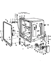 Tub Details parts for Kenmore Dishwasher 587.773301 (587773301, 587 773301) from AppliancePartsPros.com