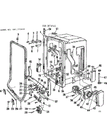 Tub Details parts for Kenmore Dishwasher 587.775510 (587775510, 587 775510) from AppliancePartsPros.com
