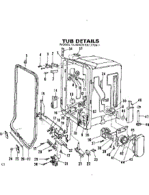 Tub Details parts for Kenmore Dishwasher 587.775511 (587775511, 587 775511) from AppliancePartsPros.com