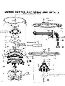 Motor, Heater, And Spray Arm Details parts for Kenmore Dishwasher 587.775511 (587775511, 587 775511) from AppliancePartsPros.com