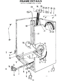 Frame Details parts for Kenmore Dishwasher 587.777510 (587777510, 587 777510) from AppliancePartsPros.com