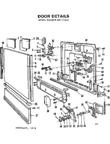 Door Details parts for Kenmore Dishwasher 587.777510 (587777510, 587 777510) from AppliancePartsPros.com