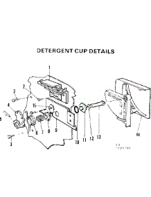 Detergent Cup Details parts for Kenmore Dishwasher 587.779200 (587779200, 587 779200) from AppliancePartsPros.com