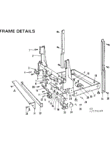 Frame Detail parts for Kenmore Dishwasher 587.779300 (587779300, 587 779300) from AppliancePartsPros.com
